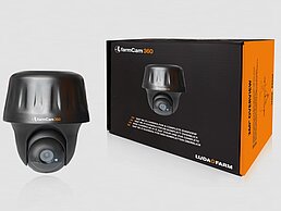 360 Grad Überwachungskamera FarmCam in der Verpackung