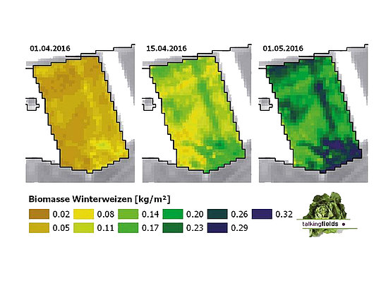 TalkingFields Biomassekarte
