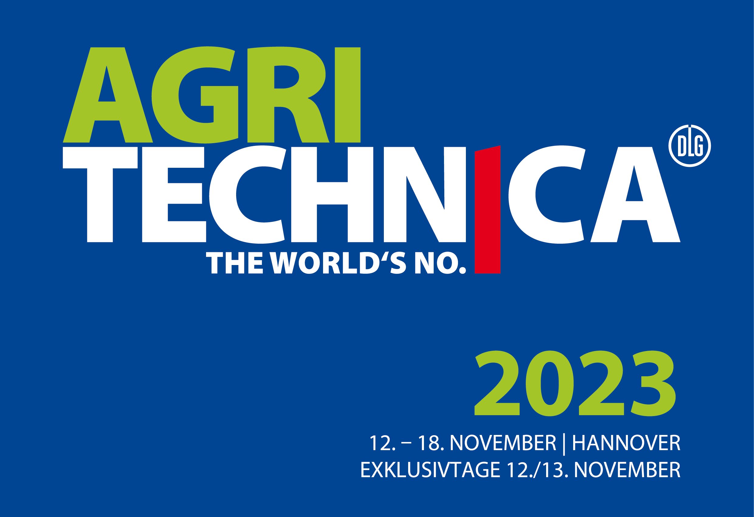 Logo der AGRITECHNICA 2023 in Hannover vom 12. bis 18. November. 